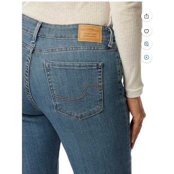 NWT! Levi Strauss Women’s Size 10S/W30/L30 Blue Denim Mid-Rise Bootcut Jean K663 - Picture 6 of 15